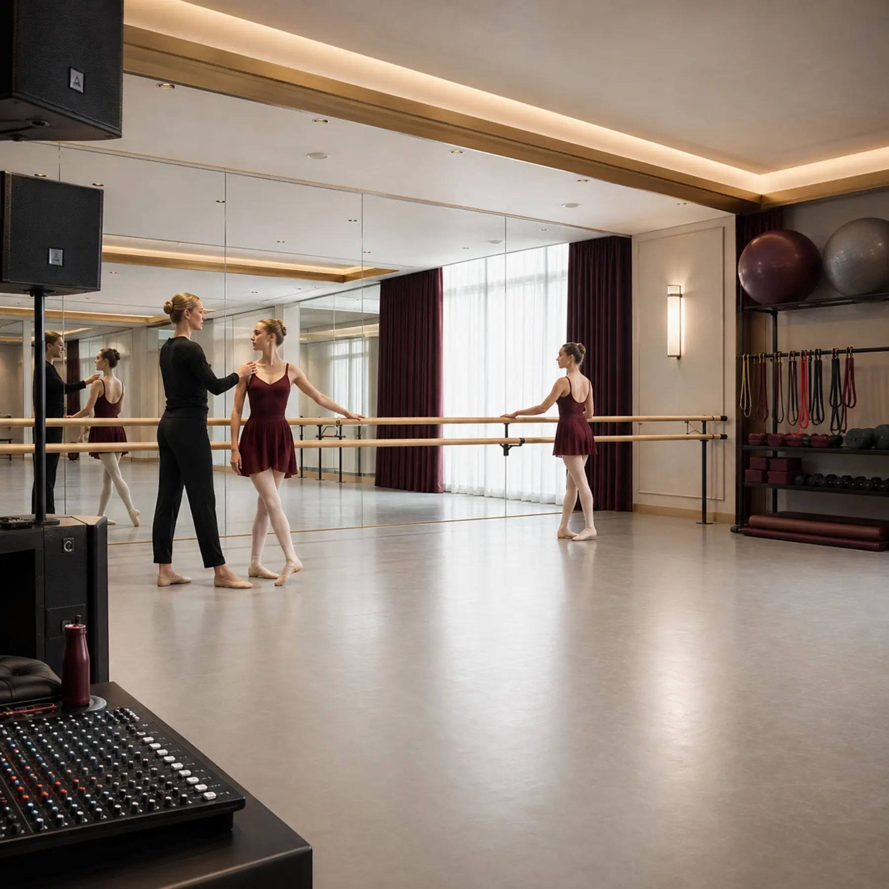 Professional flooring and studio equipment